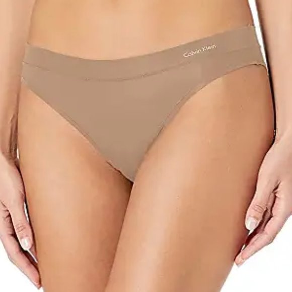 Calvin Klein Other - Calvin Klein nude tan laser cut women's thong underwear